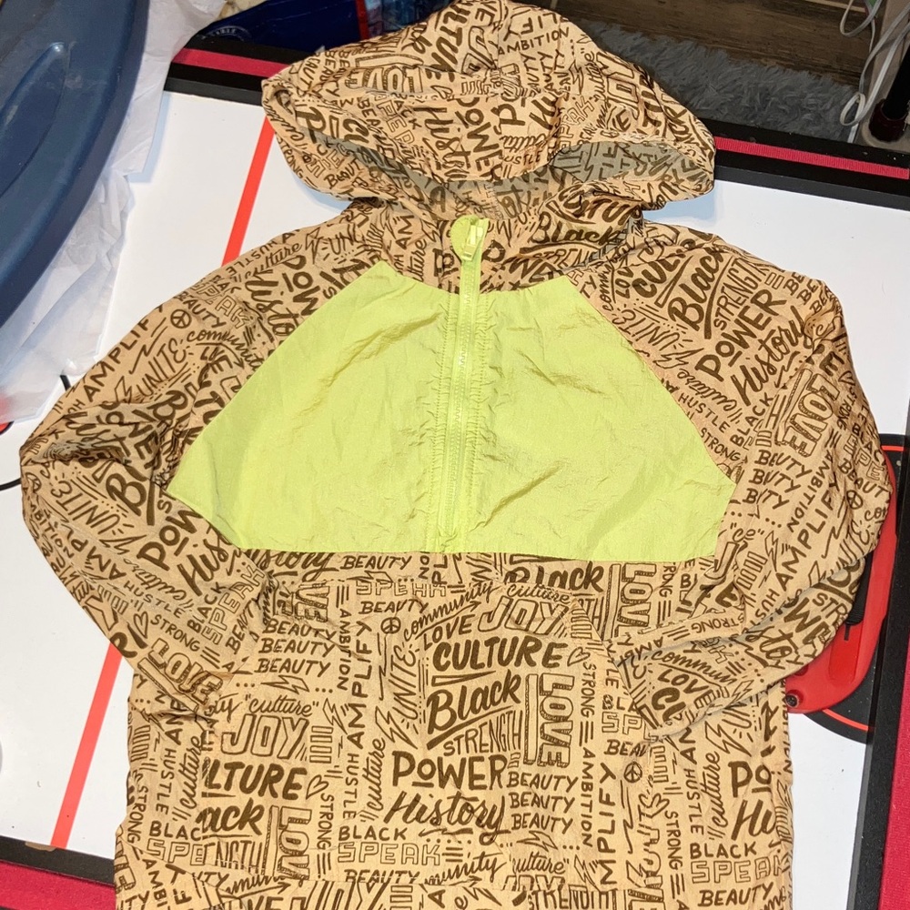 BLACK HISTORY MONTH TARGET LIMITED EDITION KIDS HOODED RAINCOAT 1/4 ZIP